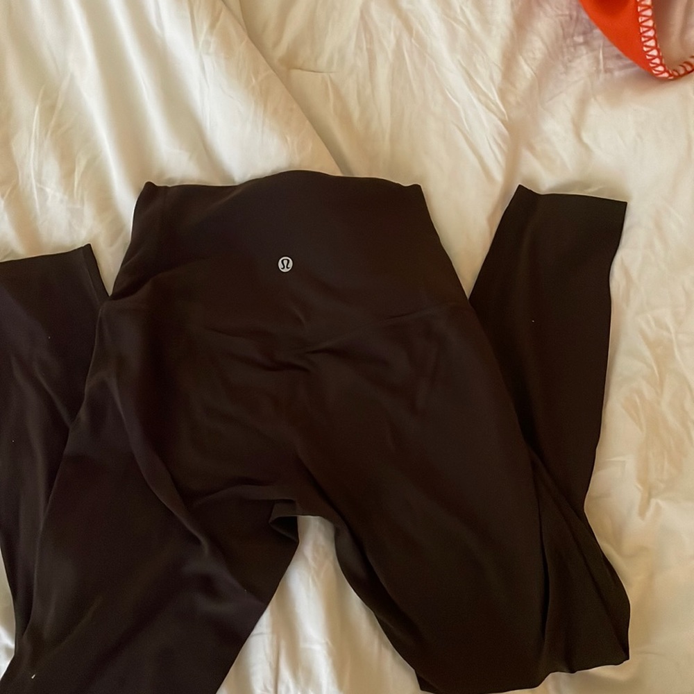 Burgundy lulu lemon leggings